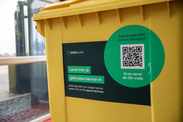 Probo start met inzamelpunten voor gebruikte banners