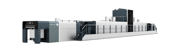 Démonstrations de la VariJET 106 sur le stand de Koenig & Bauer Durst à la Drupa