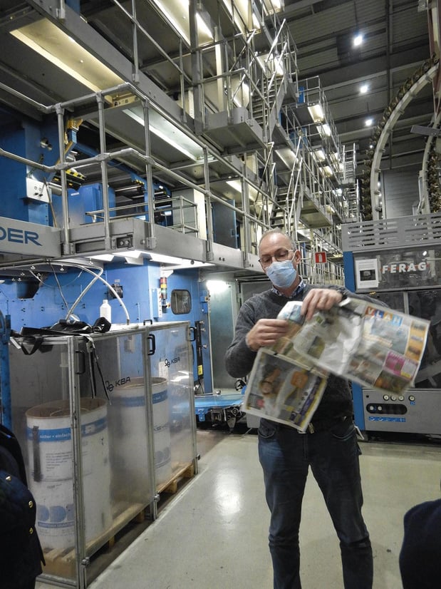 L'imprimerie Rossel fait tourner sa rotative au vent