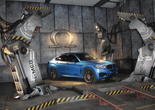 Première mondiale des films d'habillage 'Omega Skinz' à Houthalen 