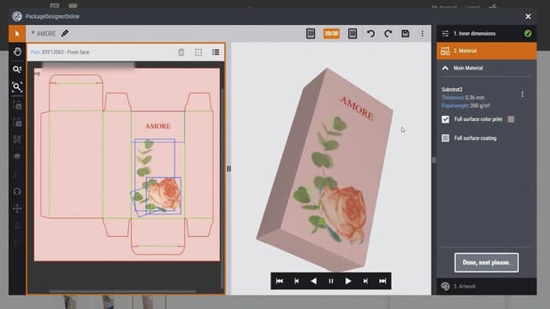 Les emballages aussi se commandent en ligne