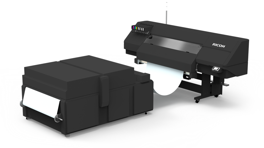 Ricoh focust op textielproductie tijdens Fespa Global Print Expo